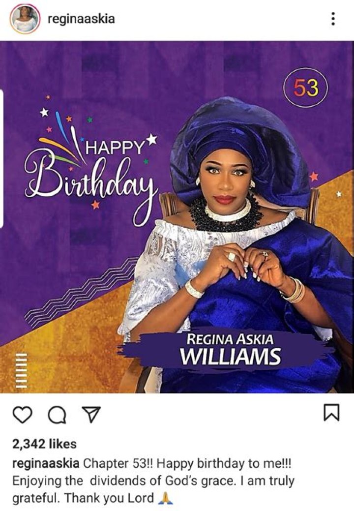 
Regina Askia Posts New Pictures Online 